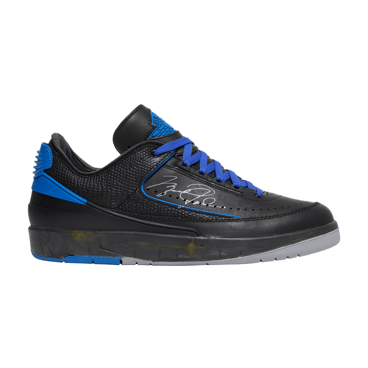 Off White x Air Jordan 2 Retro Low SP Black Varsity Royal