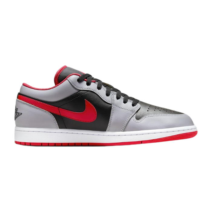 Air Jordan 1 Low Black Cement Grey Fire Red
