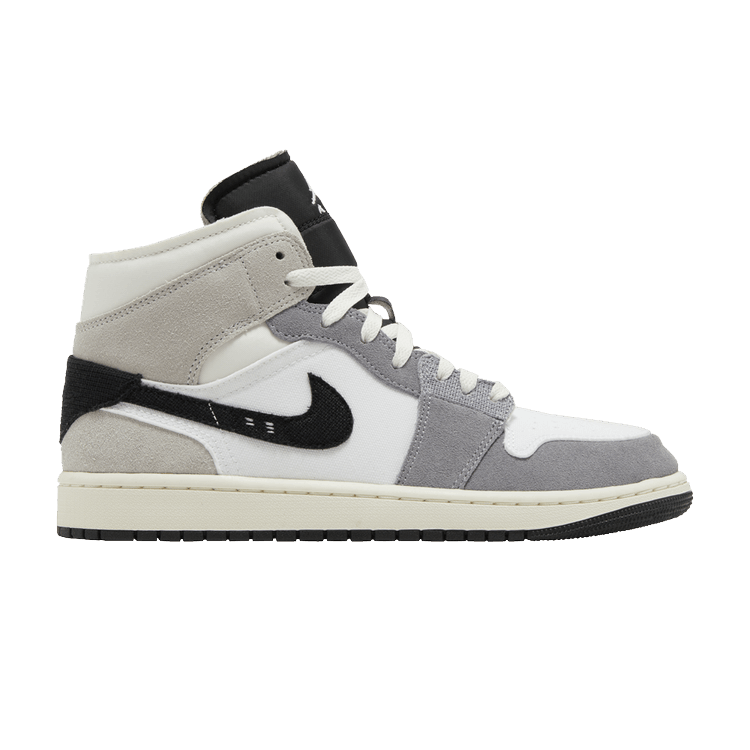 JORDAN 1 MID SE CRAFT WHITE CEMENT GREY BLACK