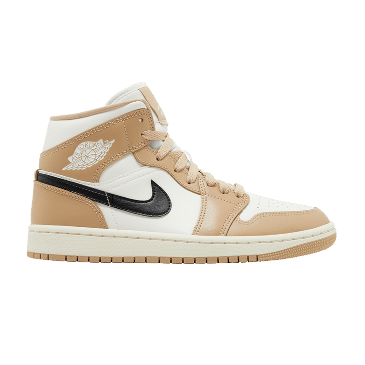 AIR JORDAN 1 MID Off White/BLACK-DESERT