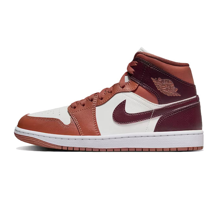 Jordan 1 Mid Dusty Peach Night Red W
