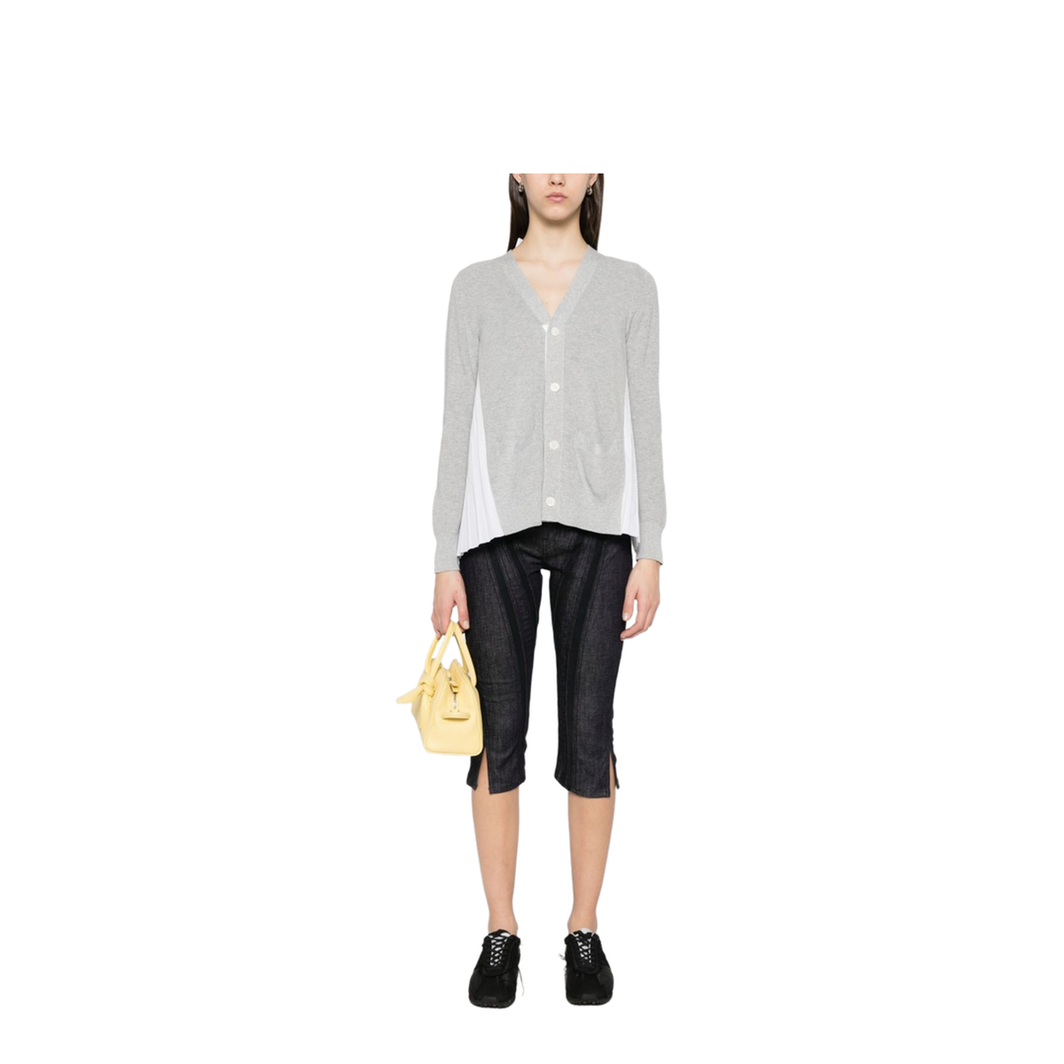 White V-Necked Cardigan