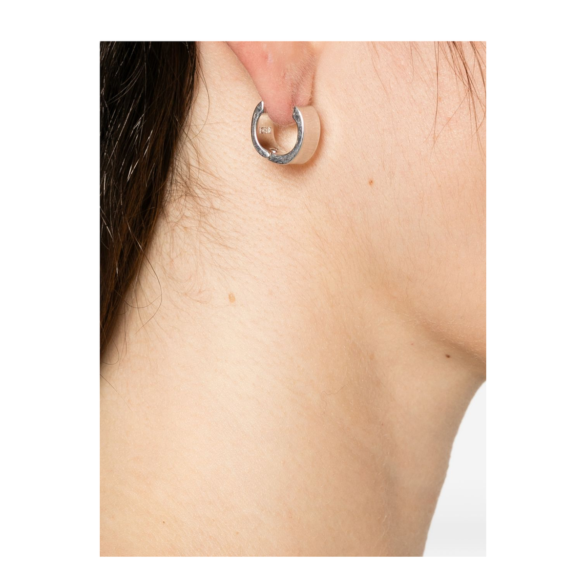 Petite Signature Hoop Earrings in Blue