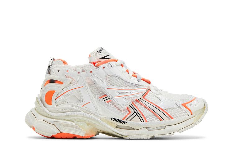 Balenciaga Runner Sneaker Eggshell Neon Orange