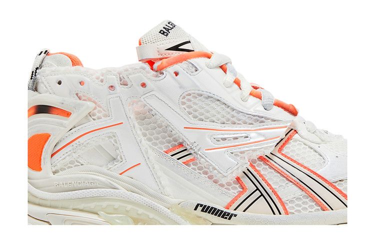 Balenciaga Runner Sneaker Eggshell Neon Orange