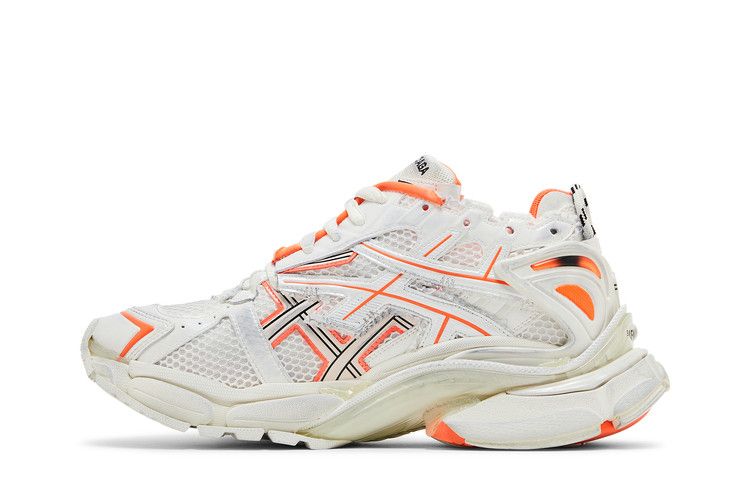 Balenciaga Runner Sneaker Eggshell Neon Orange
