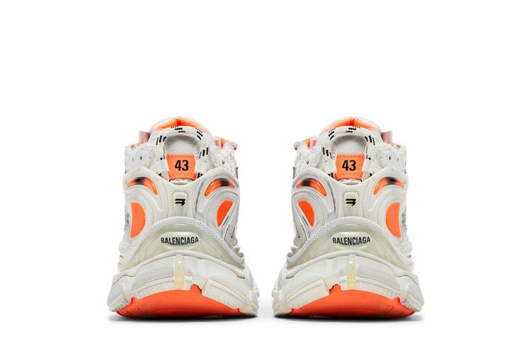 Balenciaga Runner Sneaker Eggshell Neon Orange