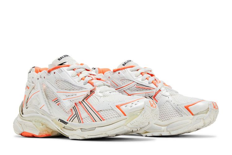 Balenciaga Runner Sneaker Eggshell Neon Orange