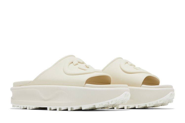 Gucci GG Oversize Slide Sandal Interlocking G Off White (Women's)