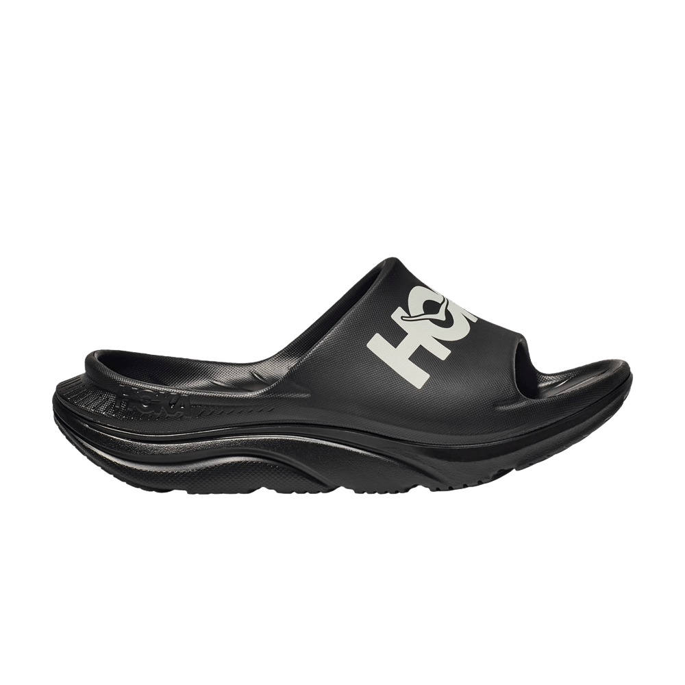 HOKA Ora Athletic Slide Black White