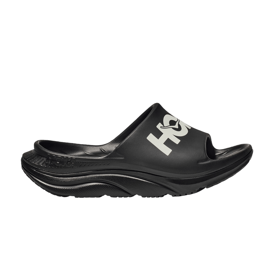 HOKA Ora Athletic Slide Black White