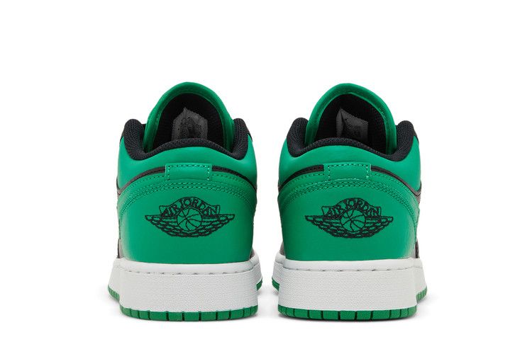 Air Jordan 1 Low GS Black Lucky Green