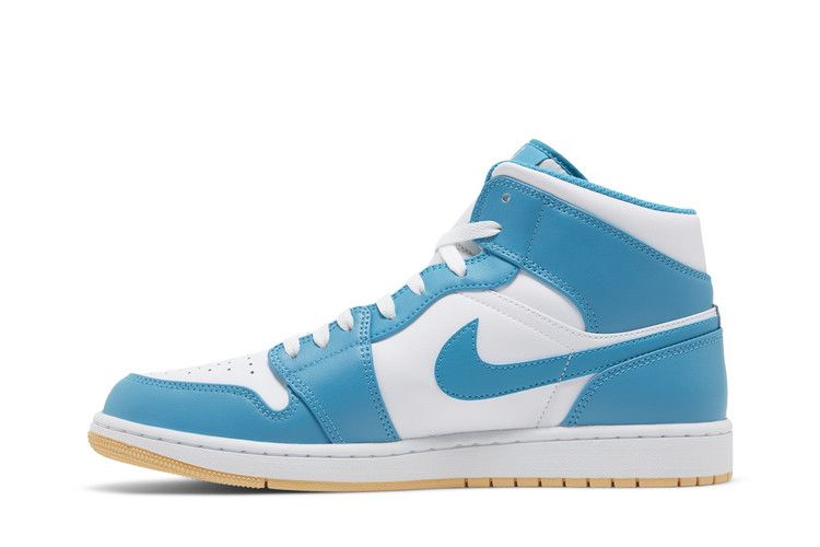 Air Jordan 1 Mid Aquatone Gold White