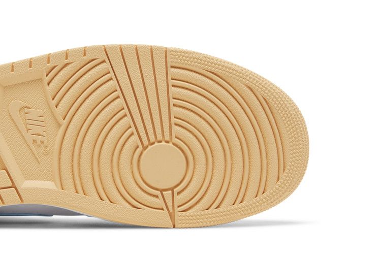 Air Jordan 1 Mid Aquatone Gold White