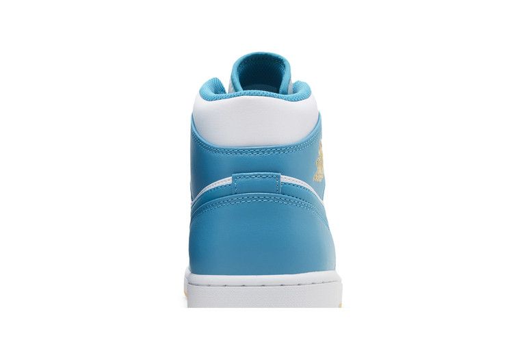 Air Jordan 1 Mid Aquatone Gold White