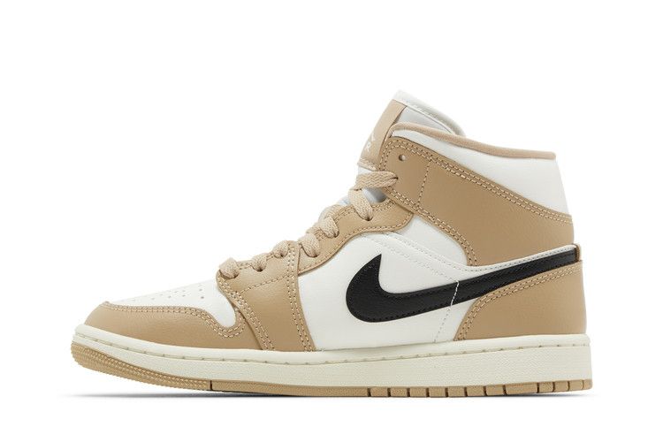 AIR JORDAN 1 MID Off White/BLACK-DESERT
