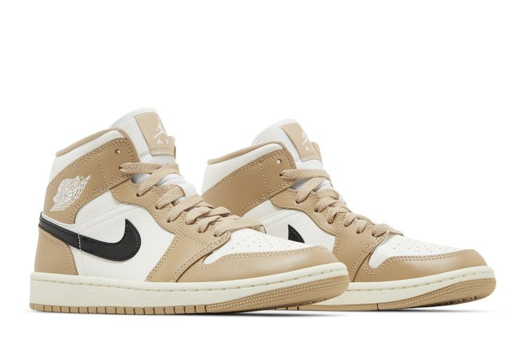 AIR JORDAN 1 MID Off White/BLACK-DESERT