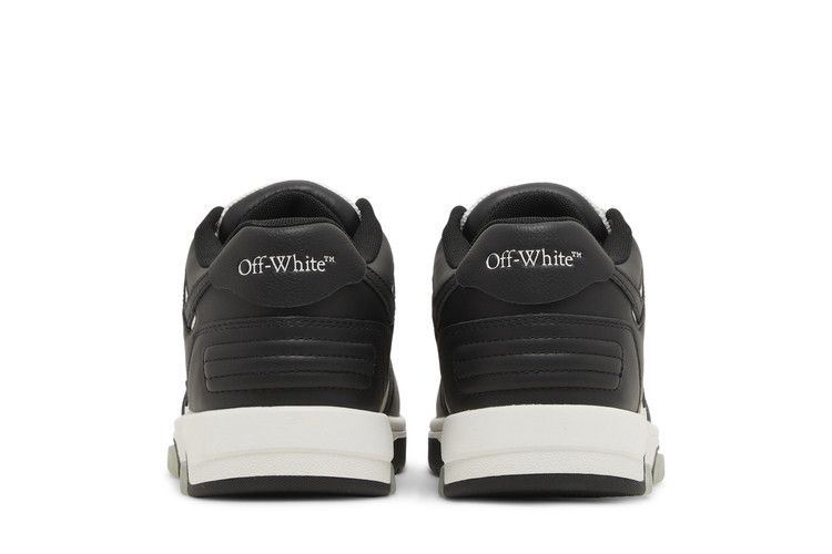 OFF-WHITE Out Of Office OOO Low Tops Black White