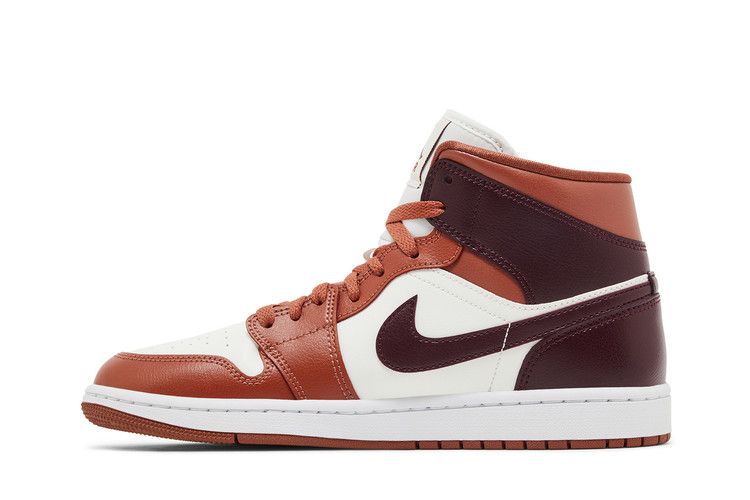 Jordan 1 Mid Dusty Peach Night Red W