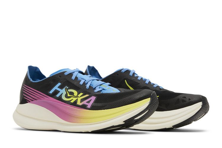 Hoka Rocket x 2 Black Rainbow