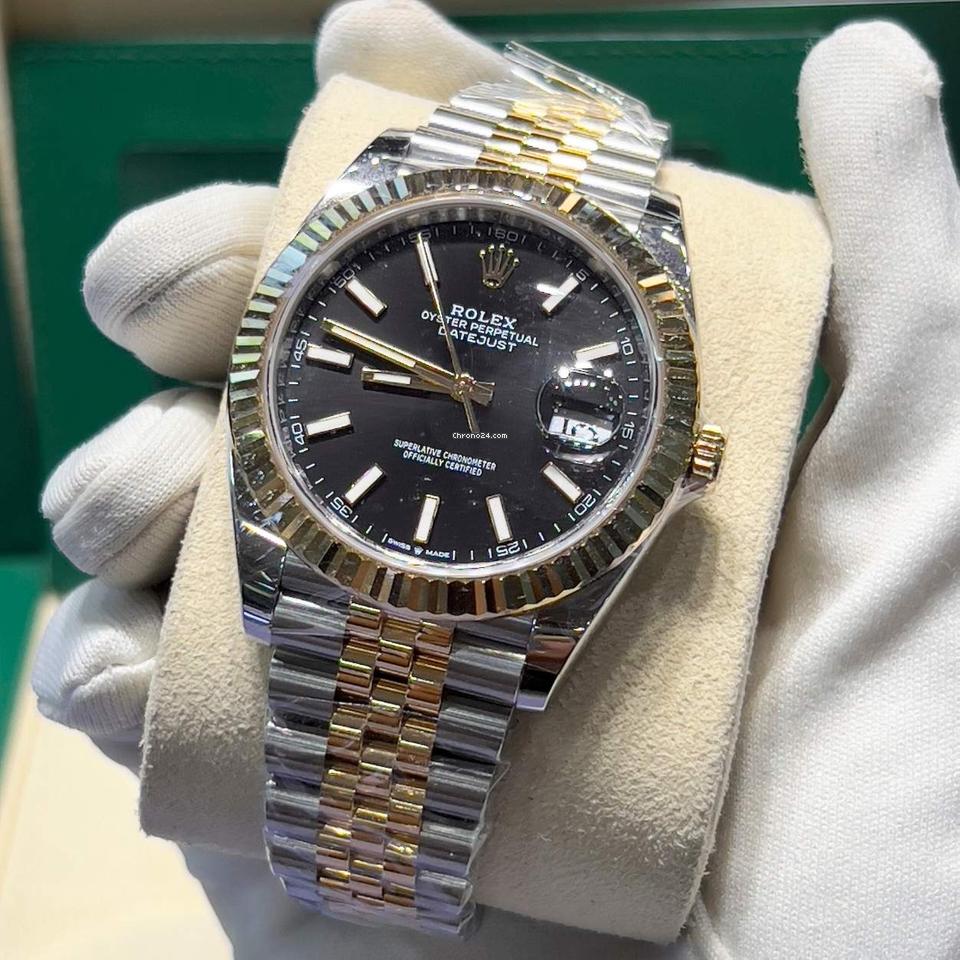 Rolex | Datejust | 126333 | Gold/Steel | 41mm mm | Gold/Steel | Black | Automatic