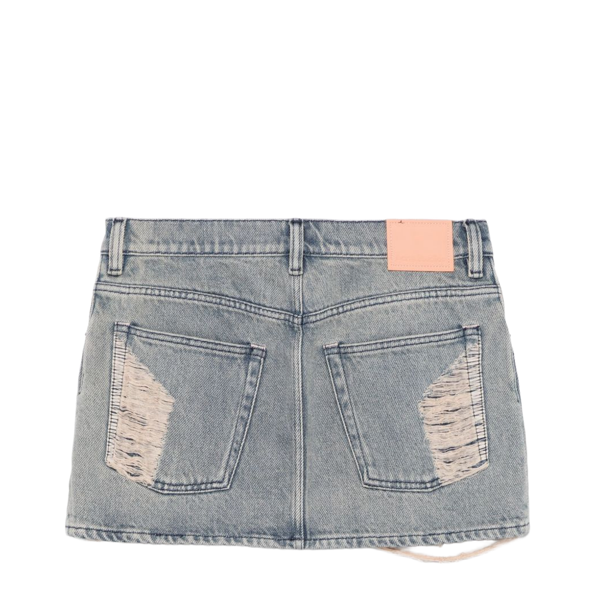 Denim Mini Skirt In Blue