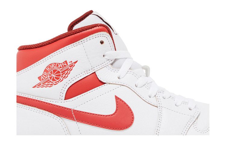 Air Jordan 1 Mid SE White Dune Red