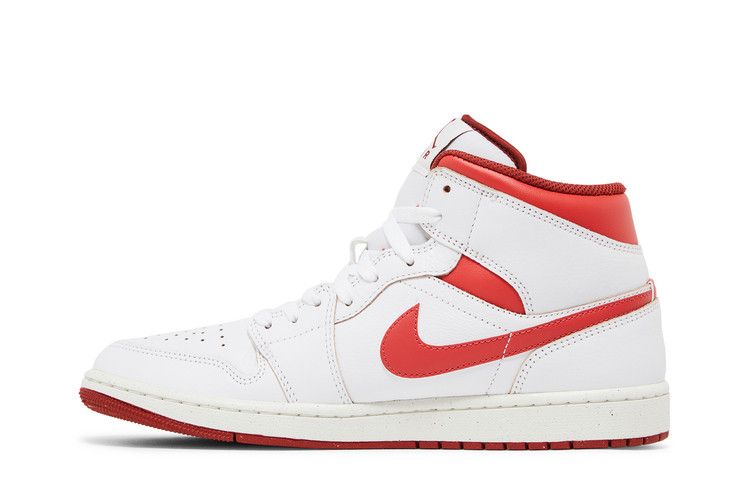 Air Jordan 1 Mid SE White Dune Red