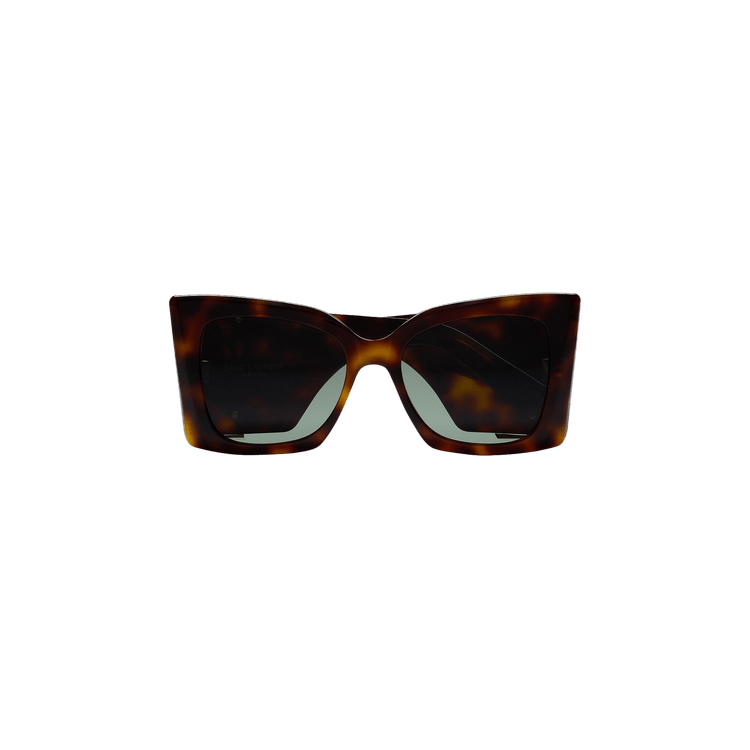 Saint Laurent Oversize Cat Eye Sunglasses Havana