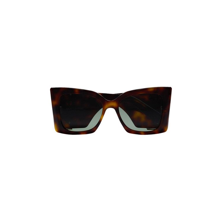 Saint Laurent Oversize Cat Eye Sunglasses Havana