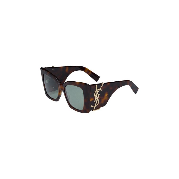Saint Laurent Oversize Cat Eye Sunglasses Havana