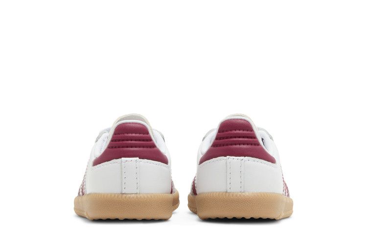 Adidas Samba OG I White Collegiate Burgundy Gum