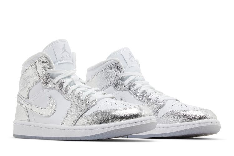 Air Jordan 1 Mid SE Metallic Silver