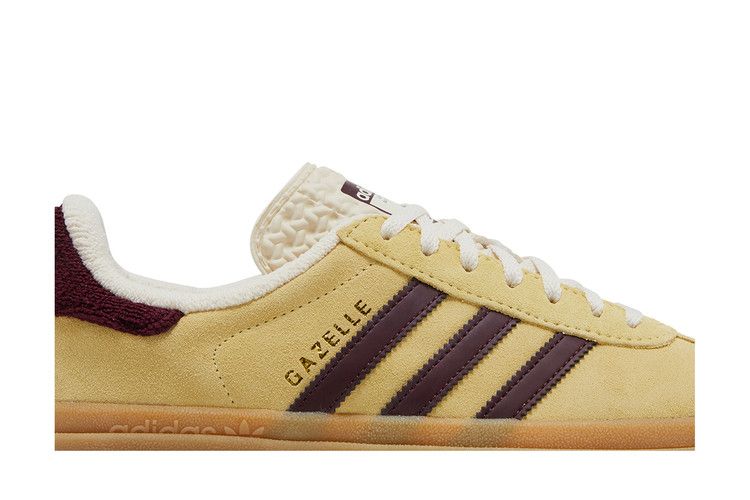 Adidas Wmns Gazelle Bold 'Almost Yellow Maroon'