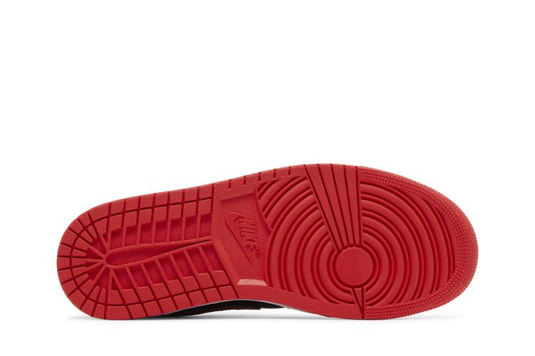 Air Jordan 1 Low Black Light Grey Gym Red