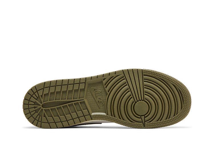 Air Jordan 1 Low GS Black Toe Medium Olive