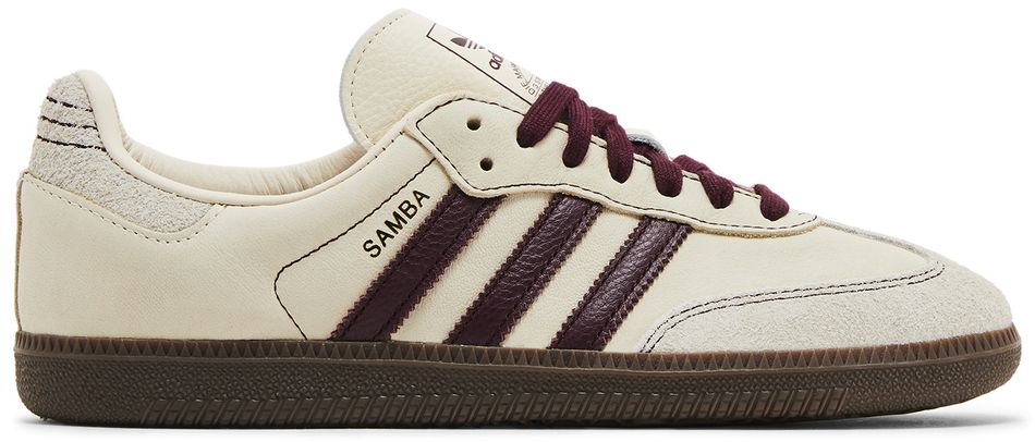Wmns Samba OG 'Wonder White Maroon'