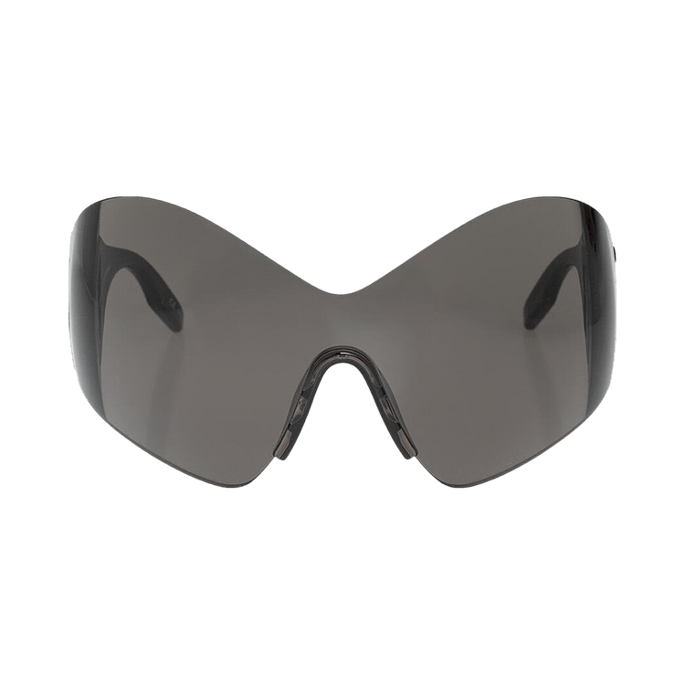 Balenciaga Mask Butterfly Logo Sunglasses Black