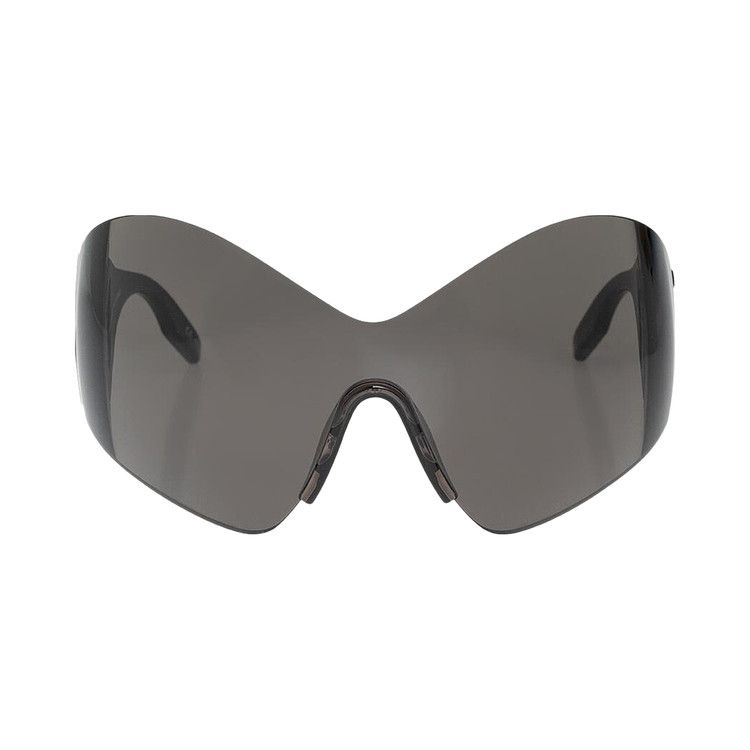 Balenciaga Mask Butterfly Logo Sunglasses Black