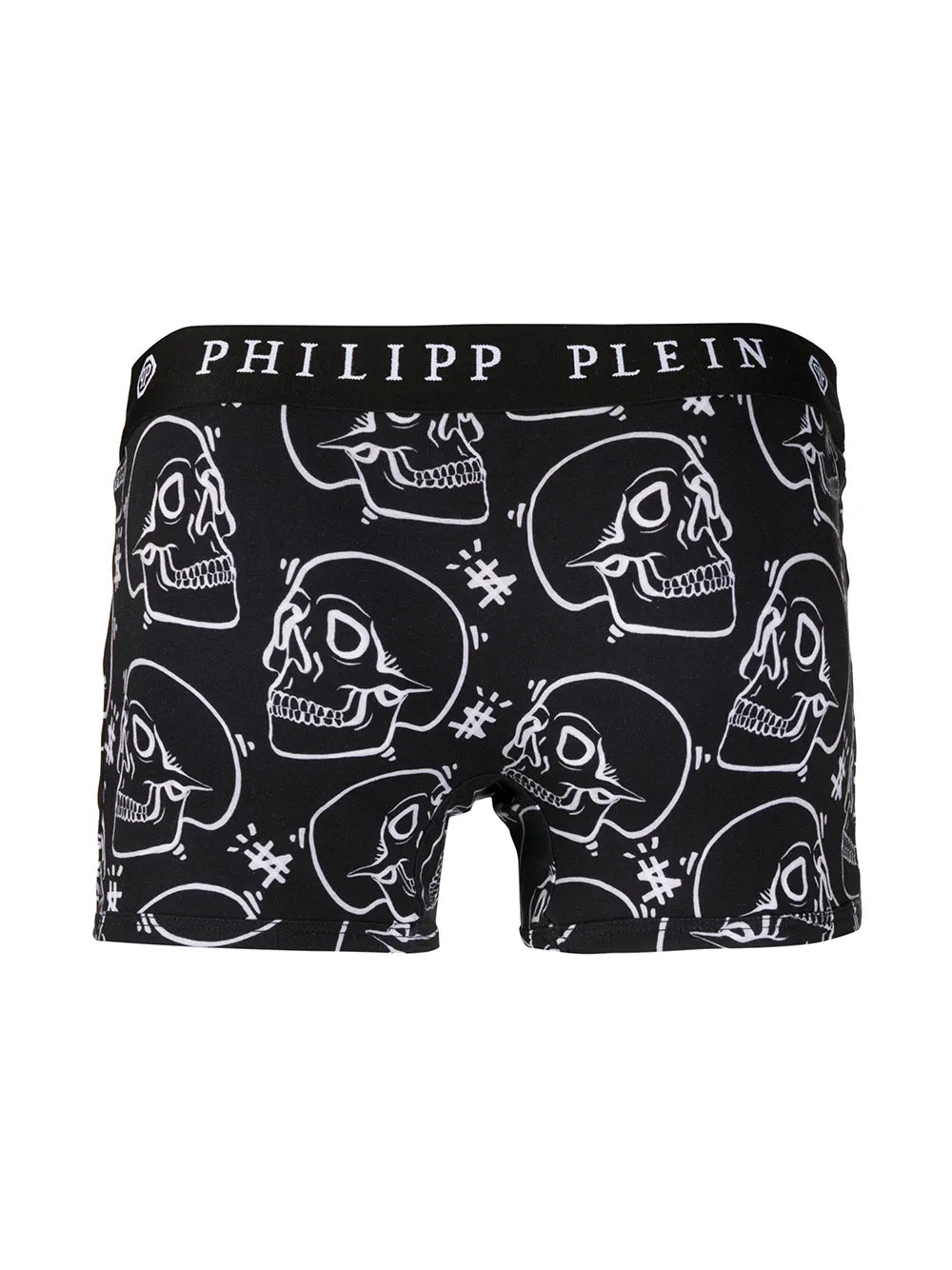 Outline skull-print boxers