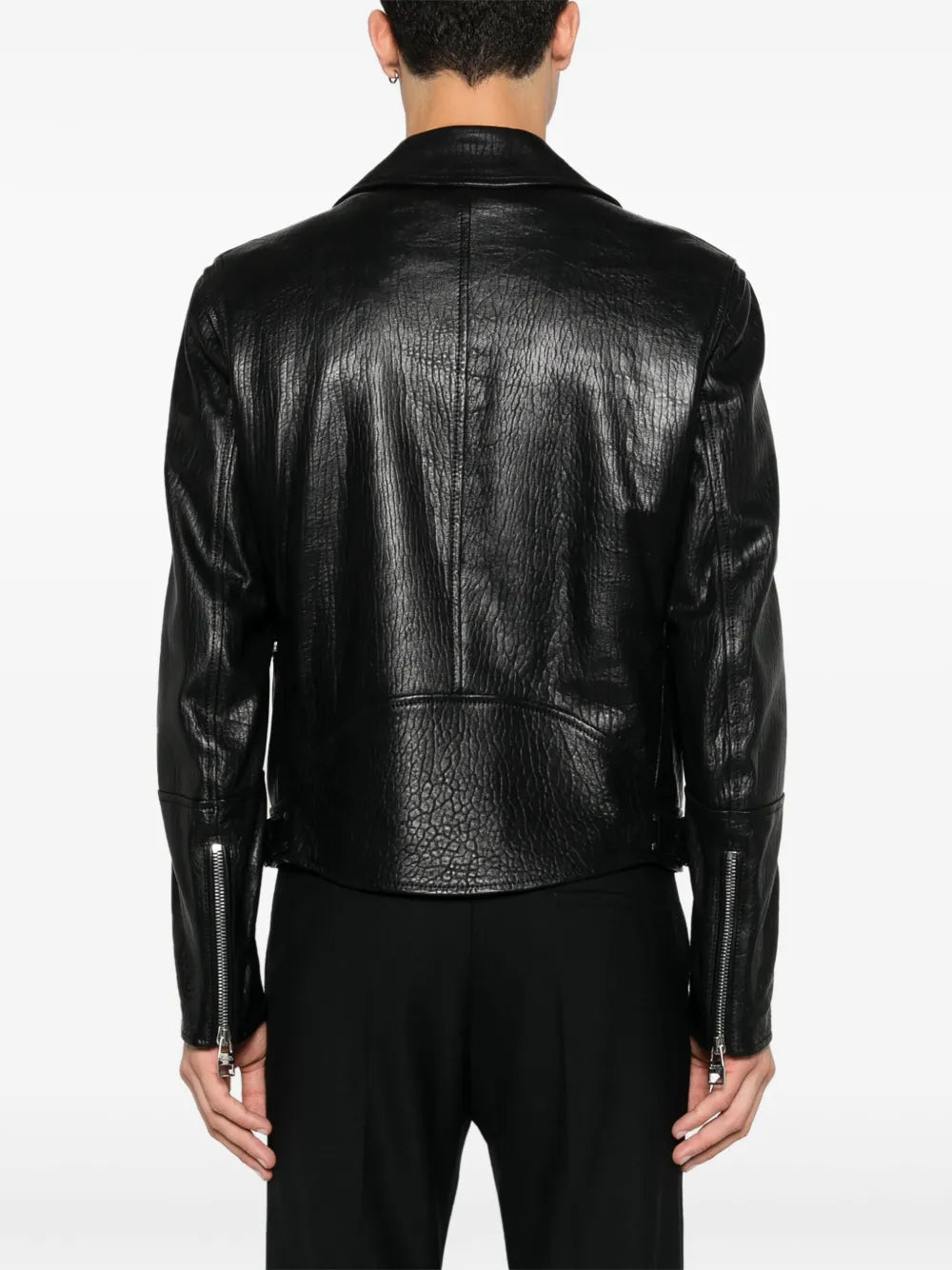 leather biker jacket