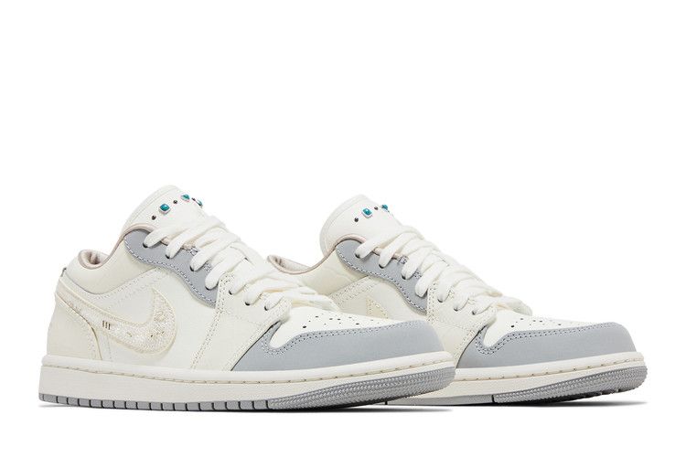 Wmns Air Jordan 1 Low 'Sail Soft Pearl Sequins'
