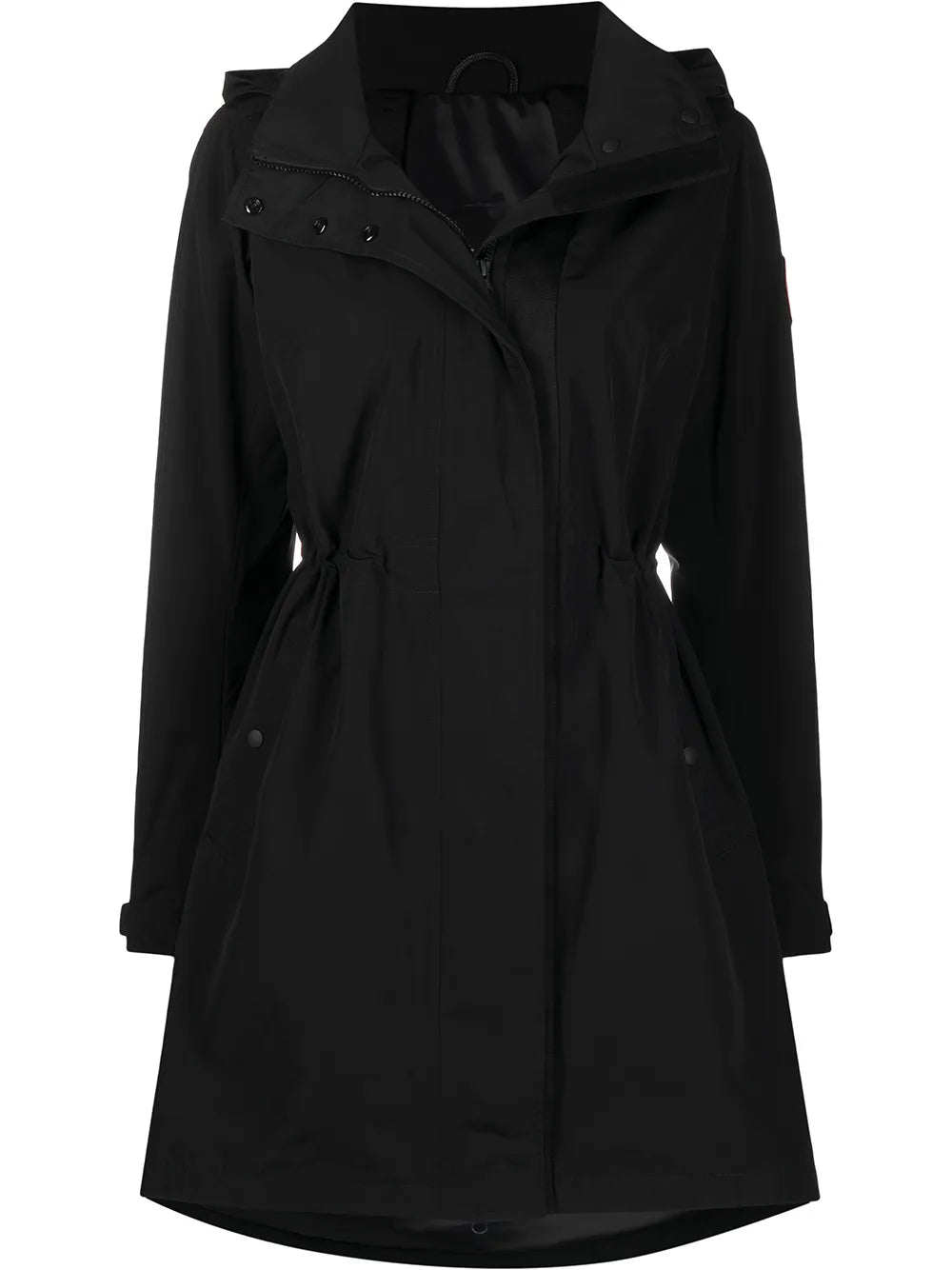 logo-patch hooded jacket