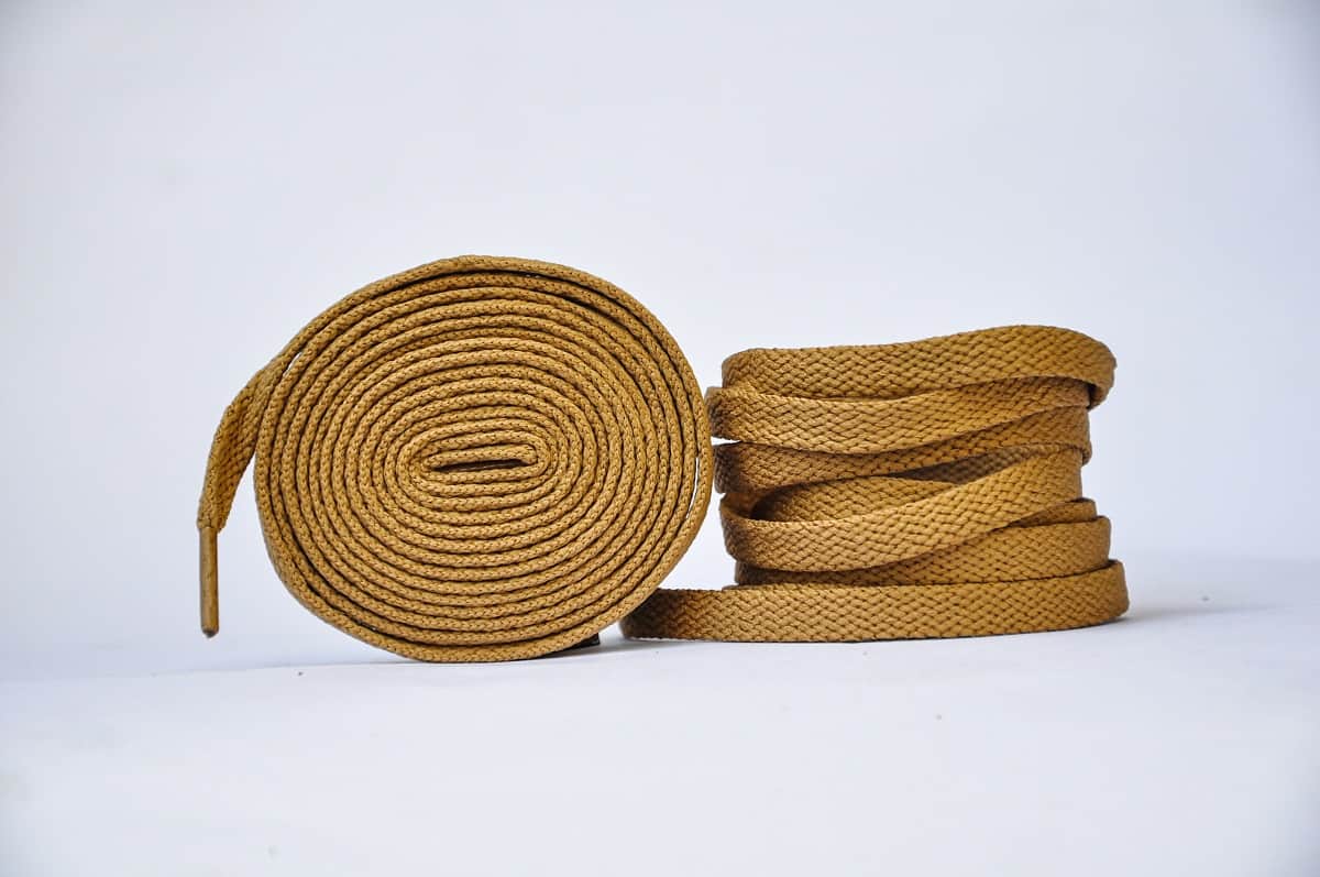Flat Sneaker Laces- Light Bown Jordan laces AJ1 Laces Kicks Machine