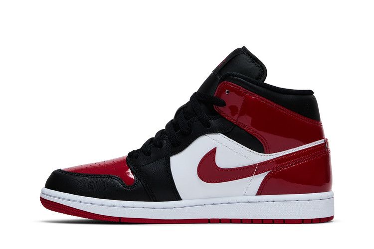 Air Jordan 1 Mid Patent Bred Toe