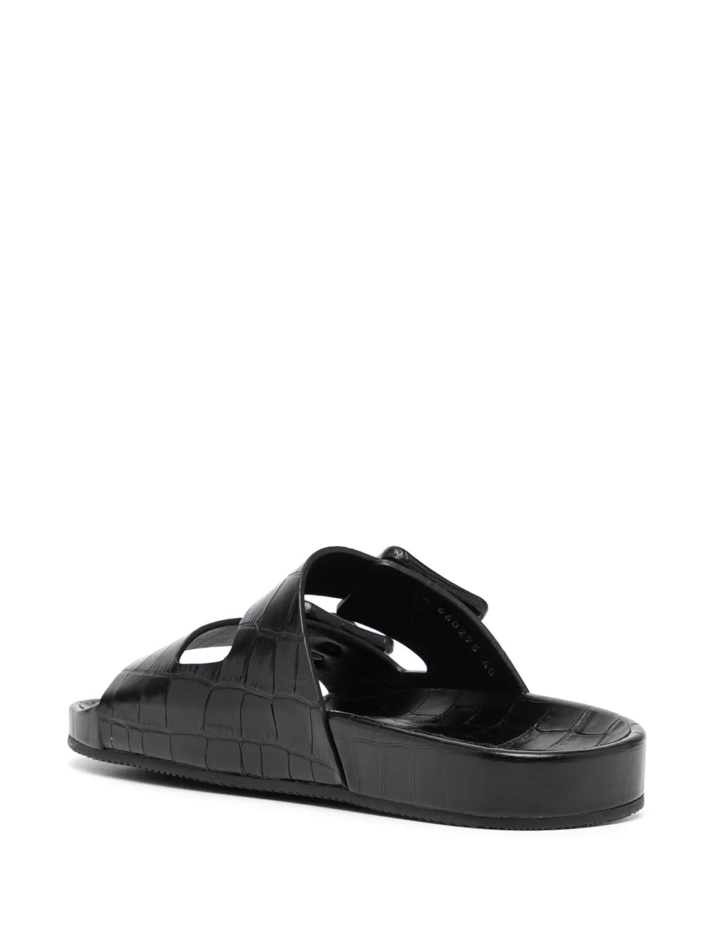 Mallorca crocodile-effect sandals