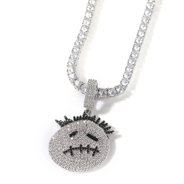 TRAVIS SCOTT LOGO ICED OUT PENDANT