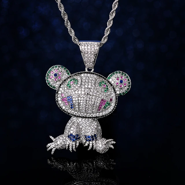 MURAKAMI PANDA ICED OUT PENDANT