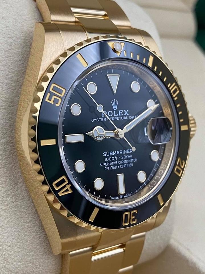 Rolex | Submariner | 126618LN | Yellow gold | Yellow gold | Black | Automatic