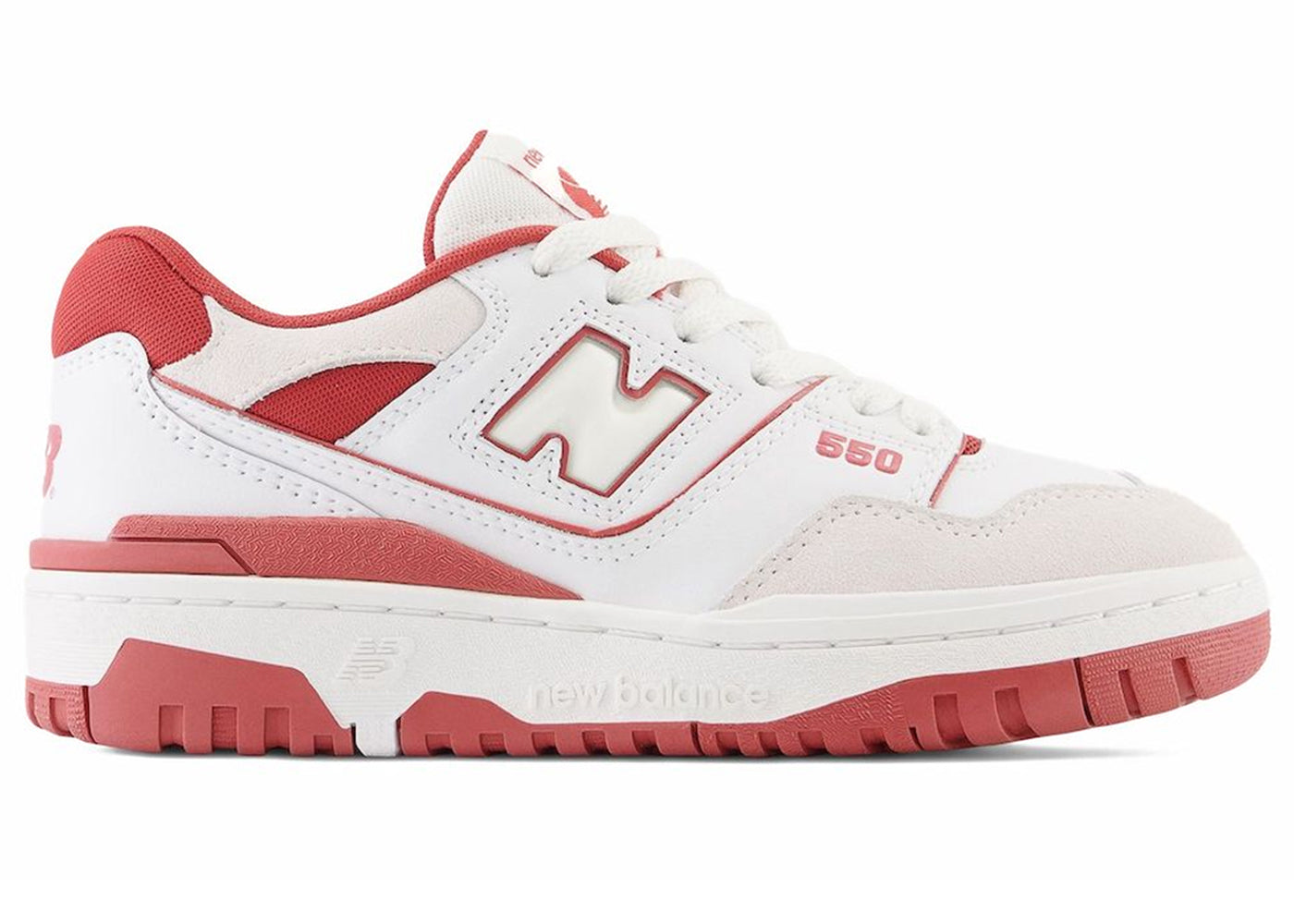 New Balance 550 White Brick Red